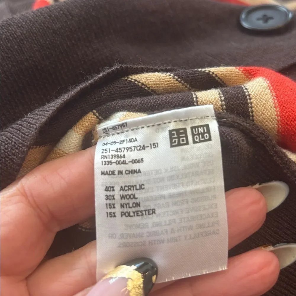 Marni Multicolor Striped Cardigan, S